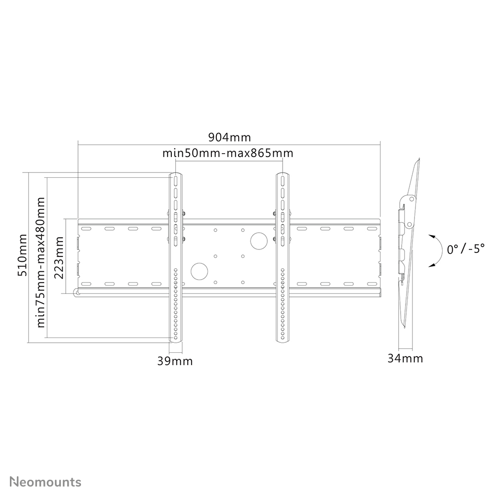 60179038_3088574763.jpg Soporte de pared Neomounts PLASMA-W200BLACK para pantallas de hasta 85"