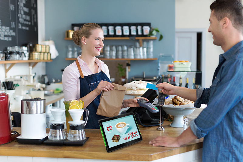 10 Inch POS Android Advertising Display - Application Image (1)