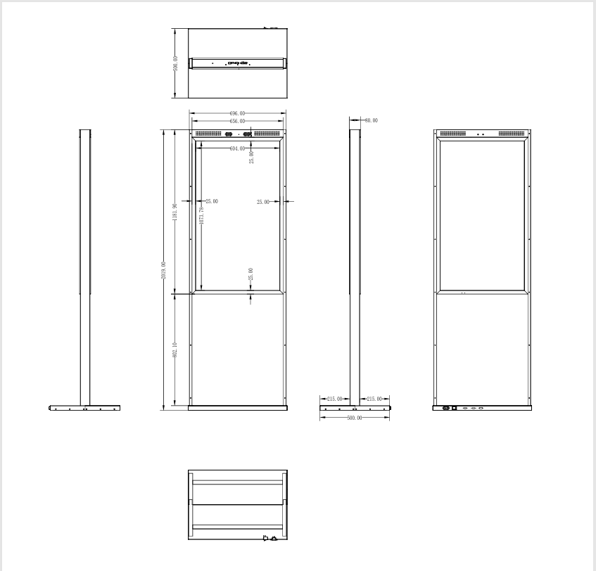 Pantalla de doble cara para escaparates_white Pantalla de doble cara para escaparates_white