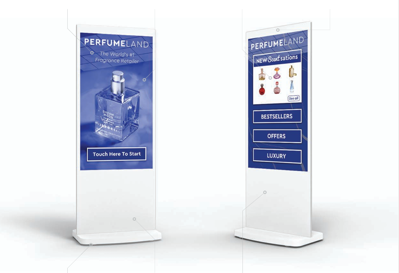 Póster Táctil Freestanding de 55 PCAP Póster Táctil Freestanding de 55" PCAP